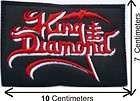 KING DIAMOND   LOGO Mercyful Fate , Ghost, Embroidered SEW ON PATCH 