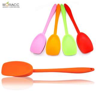 New Kitchen Cooking Utensil Safe on Cookware Non stick Silicone Spoon 