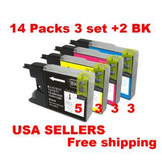   14 pack this set contains the following 5x black lc75 ink cartridge