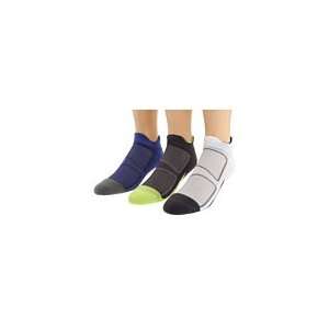  Feetures! Elite Light Cushion Tab Mulit Color 3 Pair Pack 