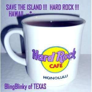 Hard Rock Cafe Honolulu Hawaii Surfboard Surfs Up Cup Mug Coffee 