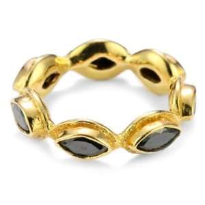  MELINDA MARIA Gwyneth Collection Black Onyx Ring, Size 7 