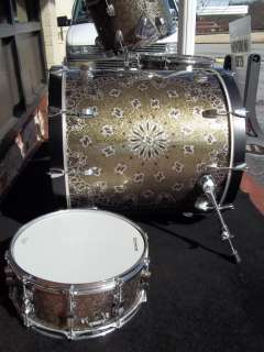 Ludwig Element SE Emerald Bandana drum kit designed by Corey Miller 