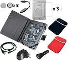   Bundle Kit Black Leather Case Cover for  Kindle Touch 3G WiFi