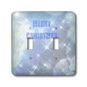  Christmas   Blue Christmas Lights  Holiday Art   Light Switch Covers 