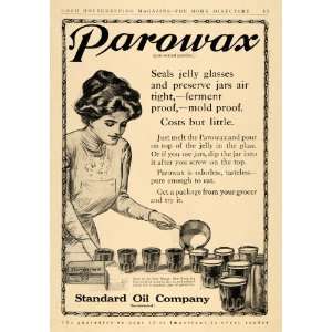   Oil Jelly Jam Jar Wax Canning   Original Print Ad
