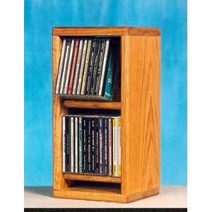  Wood Shed Solid Oak CD Storage Rack TWS 206: Electronics