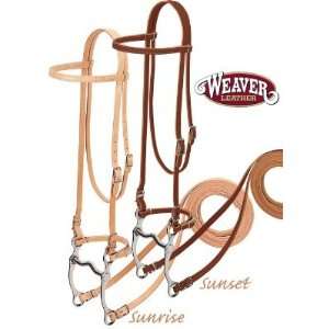  Weaver Harness Leather Browband Bridle Sunrise, Horse 