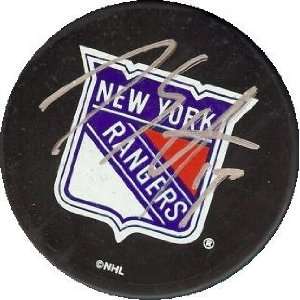  Marc Staal autographed Hockey Puck (New York Rangers 