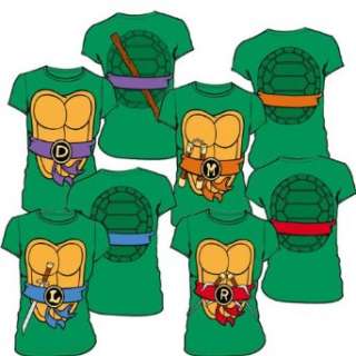  TMNT Teenage Mutant Ninja Turtles Costume Green Juniors T 