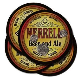 MERRELL Family Name Brand Beer & Ale Coasters Everything 