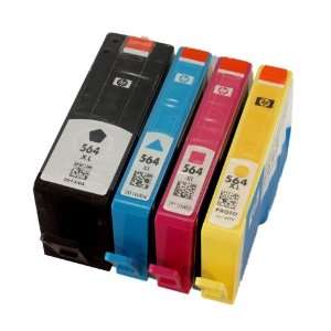  HP Genuine Ink Cartridge for HP 564XL (1 Black, 1 Cyan, 1 