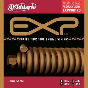  DAddario EXP Coated Acoustic Bass Phosphor Bronze Wound 
