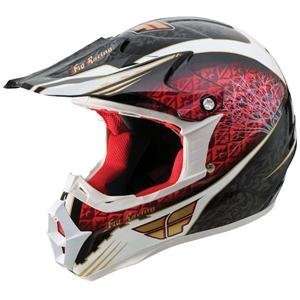  Fly Racing Platinum LX Relic Helmet   2X Large/Red/Black 
