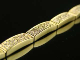 NEW ICY MENS YELLOW GOLD FINISH HIP HOP BRACELET  
