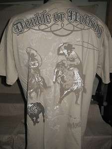 New Mens Western Wrangler T Shirts Double or Nothing  