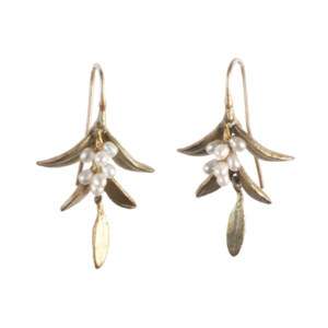 Flowering Myrtle Earrings   Michael Michaud Jewelry  