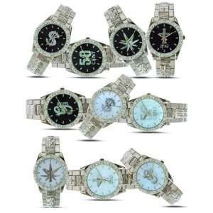New Mens Dollar Sign Wrist Watch Hip Hop Bling GIFT You will receive 