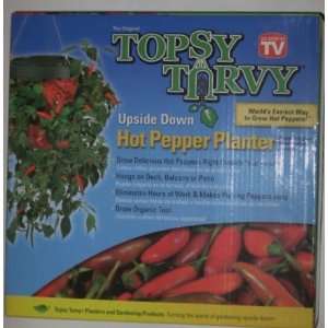   UPSIDE DOWN RED HOT PEPPER PLANTER AS SEEN ON TV Patio, Lawn & Garden