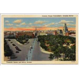   Avenida Bolivar, Habana Fraternity Square and Bolivar Avenue, Havana
