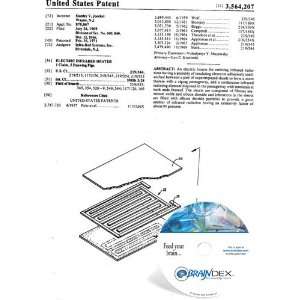    NEW Patent CD for ELECTRIC INFRARED HEATER 