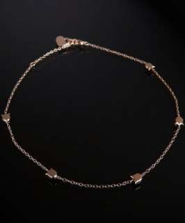 Cartier rose gold tulip charm necklace  