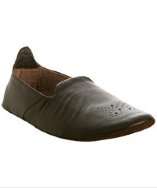 style #304552202 dark brown leather Murray wingtip slippers