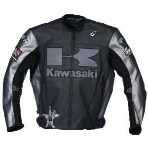  Joe Rocket Kawasaki Heavy Mens Leather Motorcycle Jacket 