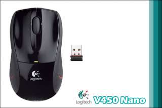 Logitech V450 NANO BLACK Cordless Mouse Notebooks  