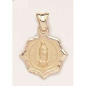 10 Kt Gold Religious Medals   Our Lady of Guadalupe   Sacred Heart of 