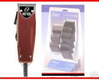 OSTER FAST FEED hair Clipper/trimmer + combs COMBO SET  