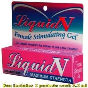  Liquid V for Women Female Stimulating Gel Box (Includes 3 