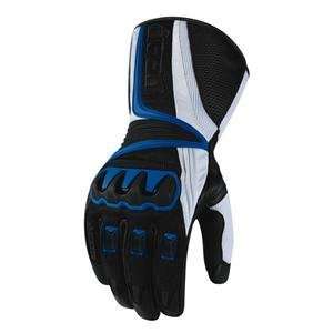  Icon Compound Mesh Long Gloves   Large/Blue Automotive