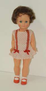 Hard Plastic 15 Strung Italian Doll Original Outfit  