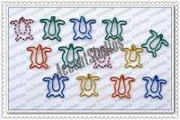 50 Cute Shaped Paper Clips Favors Paperclips Sea Turtle  