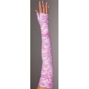   Compression Pink Camouflage Printed Arm Sleeve with Diva Diamond Band