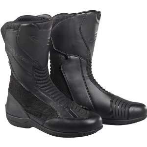   Net Air Mens Leather/Mesh Street Motorcycle Boots   Black / Size 45
