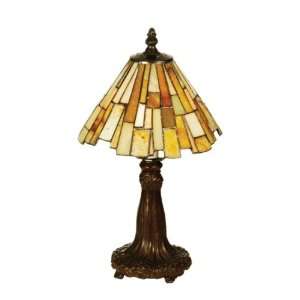 Meyda Tiffany 69762 8 Inch W Jadestone Delta/Golden Lily Accent Lamp 