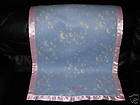 Moon Stars Pink Trim Fleece Blanket Personalized 30x40