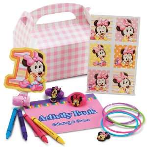  Lets Party By Minnies 1st Birthday Party Favor Kit 