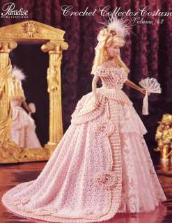 1870 Opera Gown for Barbie Dolls NEW Paradise #42 Crochet PATTERN 