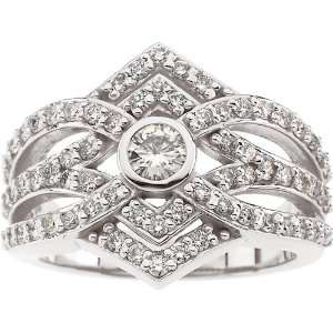   karat white gold Moissanite & Diamond Ring Diamond Designs Jewelry