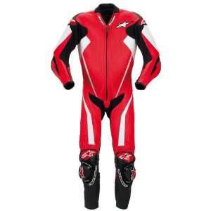   : Alpinestars Motorcycle Racing Replica Leather Suit Red: Automotive