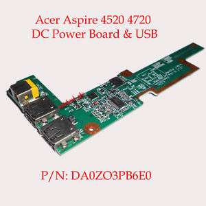 Acer Aspire 4520 4720 switch Power Board DC jack & USB  