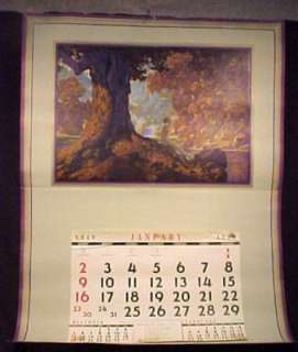 Maxfield Parrish DAYDREAMS DREAMING Salesman Calendar  