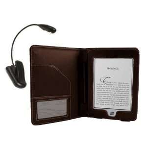  Navitech Brown Premium Executive Leather Flip Folio Book 