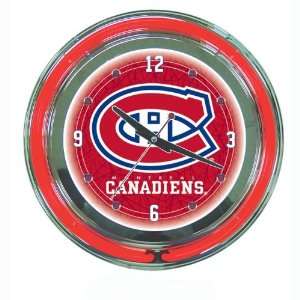  NHL Montreal Canadians Neon Clock   14 inch Diameter 