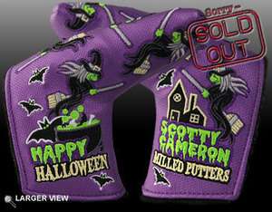   Scotty Cameron Halloween Flying Witches Putter Cover (Purple)  