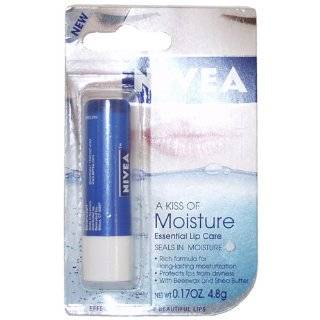 Nivea a Kiss of Moisture Essential Lip Care, 0.17 Ounce Sticks (Pack 
