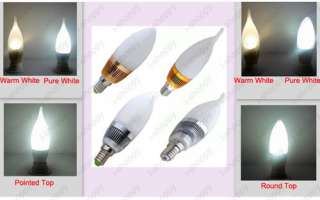 3W 3*1W E14 High Power LED Candle Light Bulb Lamp for Ceiling 